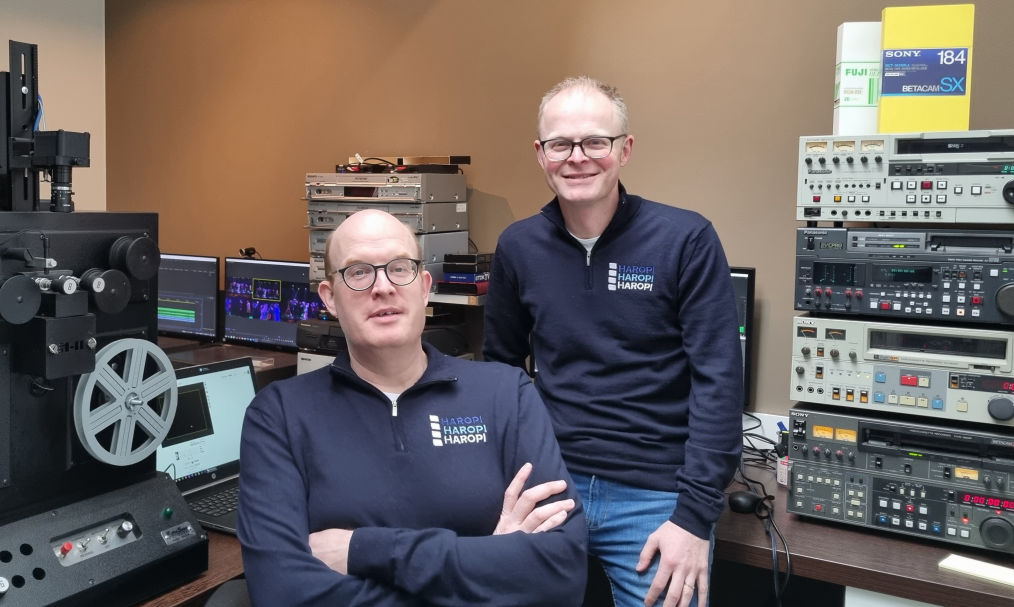 Rolf Hermse (links in beeld) en Pim van Mun